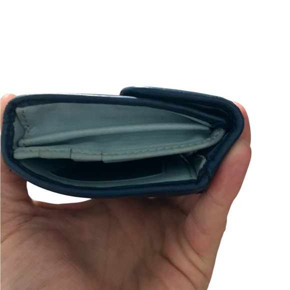 Coach Blue Leather Wallet - Picture 9 of 10
